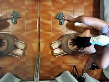 Stripped mother i'd like to fuck with hose and heels gives a oral-job with swallowing