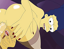 Мардж Симпсон засунали член в зад