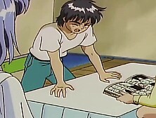 Naughty Japanese students in the first episode of their hot hentai cartoon cumshots