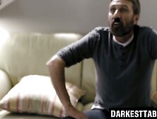 Stepdaughter spanked hard before riding thick cock