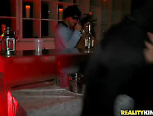 Guy Having Fun With Chick In Vip Zone Of Club