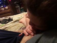 Hot Brunette Gives A Blowjob Pov