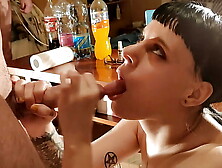 Oral slave bitch used in bukkake blowbang by stranger HD (with alluring female wild talk)