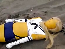 mummification on the beach