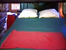 Voyeuring milf Justine riding her fuck buddy