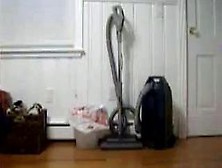 Thick busty curvy wife sucks lollipop and plays with pu