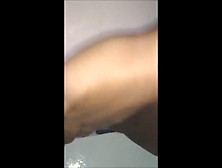 Spreading her sexy legs and squirting on her thong