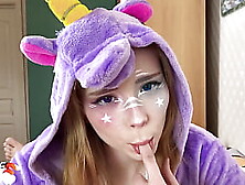 Unicorn Big Ass Blowjob Dick and Hard Fuck - POV Cosplay