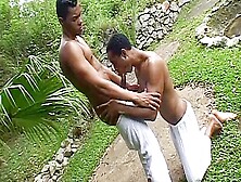 Pretty Latinos Love To Get Down And Dirty Outdoors And Blow And Fuck Each Other At Their Finest P1