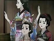 Roped Japanese hentai group fingering wetpussy