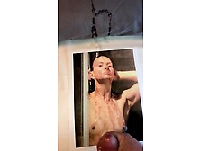 Getting Showered In Cum In The Shower