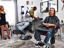 Riding Cock At The Barbershop