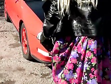 Cool collection of the best young babes undressing on public and chocking people around from CutiesFlashing. com