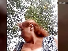 Russian older cam in woods