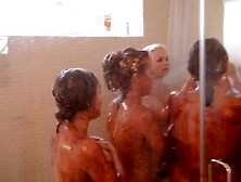 Shower sex play with hot babes Sarah Vandella and Hope Howell