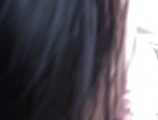 Non-Professional monster penis feeding cute bimbo in public shitter