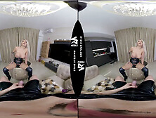 Kinky blonde MILF in vr porn