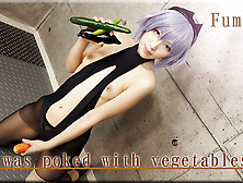 She Was Poked With Vegetables.  - Fetish Japanese Video