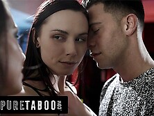 Notable Seth Gamble and Abigail Mac's rough throat fuck scene