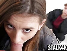 AdelleUnicorn worships enormous cock for bus ticket