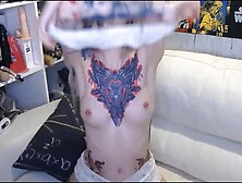 Tattooed EMO Slut Enjoy Hard DP