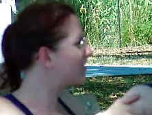 Candid sexy Jewish crotch in coochie cutters of NYC