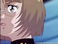 Fisted shy anime teen takes it all in