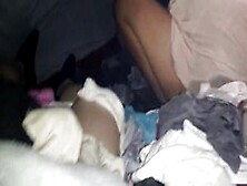 Shay jacking me off with panties from my own collection