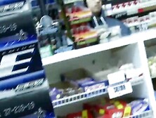 Slutty Blondie Having Risky Sex At The Store