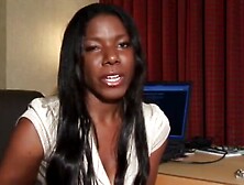 Brown angel sucking weenie