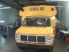 Pigtail Blonde Gets Fucked Next to a School Bus. (18+)