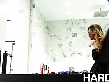 HARDX - Golden-haired Girl Addison Vodka's Erotic Wardrobe Malfunction - Str8 to Fleshly Large Cock Ride