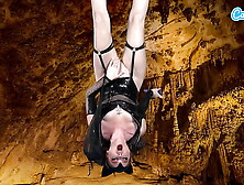 Camsoda - Sweet Homemade Youngster In Bat Costume Masturbation Upside Down Has Epic Cums