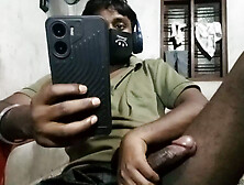 Indian Man Showing Big Dick On Video Call Masterbating