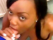 Busty Ebony Babe Jada Fire Pov Blowjob And Cum On Tits