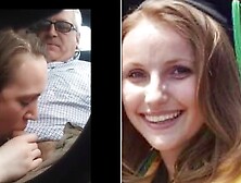 Sexy young whore sucking dad's old friend cock