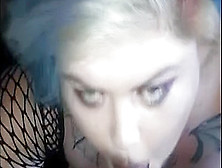 Tattood Goth BBW Sasha Syren Gives Sloppy POV Blowjob