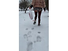 vagina on the snow