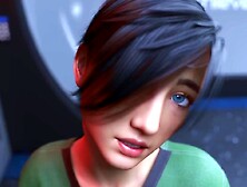 Subject is freed,  blown,  then milked once more by machine,  during the time that being teased by attendant.