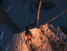 Lara Croft is cold and bored