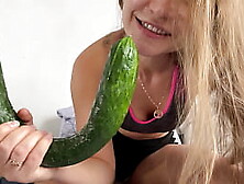 Flirting With A Cucumber