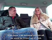 Matured golden-haired mother i'd like to fuck with loosed breasts have sex in the car with stranger