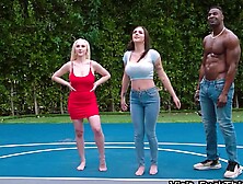 "Threesome Deception - Two Hot Blondes Cheat on Their Boyfriend With Each Other"