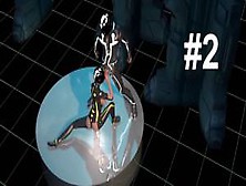 Sexy animated babe teasing long dick