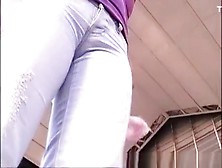 Candid Jeans Cameltoes