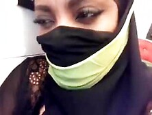 Muslim woman with incredible boobs masturbate