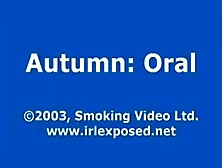 Autumn Smoking Blowjob