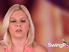 Horny couple joined the Swing House because they love sex and swinging.