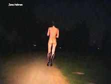 Babe Strips & Sucks In Park At Night