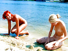 Nudist really likes exposing herself and showing off